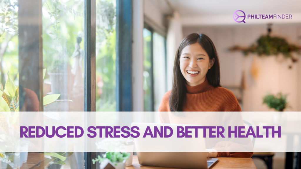 reduced stress better health